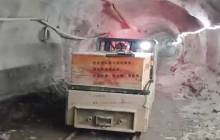 湘潭5吨蓄电池电机车在水利工程服务四年了